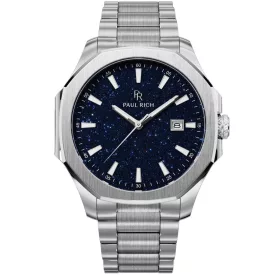   Paul Rich PR-46697 férfi óra karóra Mercer Aventurine ezüst kék 40,5 mm 5ATM   karóra