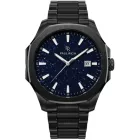 Paul Rich PR-46700 férfi óra karóra Mercer Aventurine fekete kék 40,5 mm 5ATM   karóra
