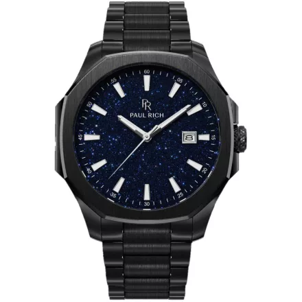Paul Rich PR-46700 férfi óra karóra Mercer Aventurine fekete kék 40,5 mm 5ATM   karóra