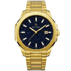   Paul Rich PR-46699 férfi óra karóra Mercer Aventurine Goldline kék 40,5 mm 5ATM  karóra