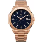 Paul Rich PR-46698 férfi óra karóra Mercer Aventurine rózsa arany kék 40,5 mm 5ATM  karóra
