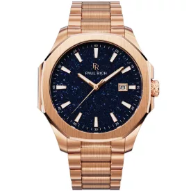   Paul Rich PR-46698 férfi óra karóra Mercer Aventurine rózsa arany kék 40,5 mm 5ATM  karóra