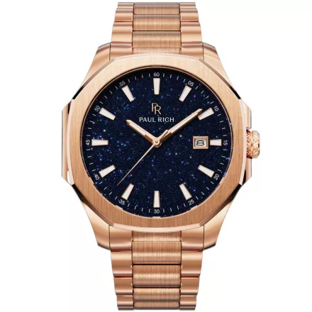 Paul Rich PR-46698 férfi óra karóra Mercer Aventurine rózsa arany kék 40,5 mm 5ATM  karóra