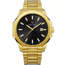   Paul Rich PR-46703 férfi óra karóra Mercer Goldline fekete 40,50 mm 5ATM   karóra