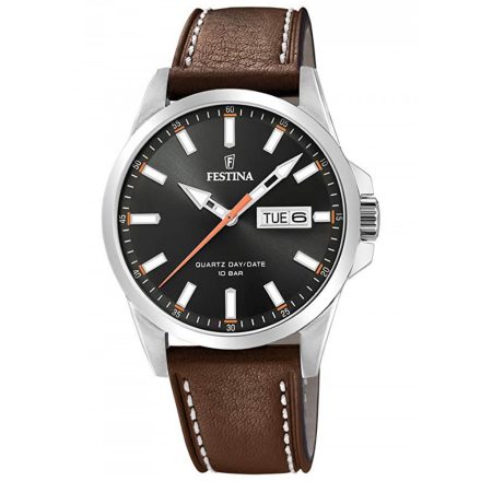 Festina F20358/2 klasszikus nap-dátum férfi óra karóra 41mm 10ATM