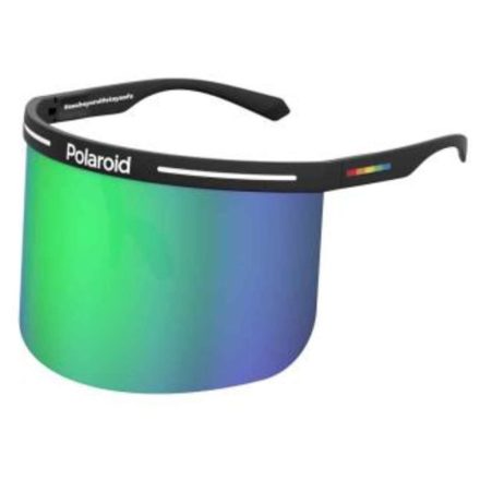 Polaroid Polarizált Unisex férfi női fekete Shield napszemüveg