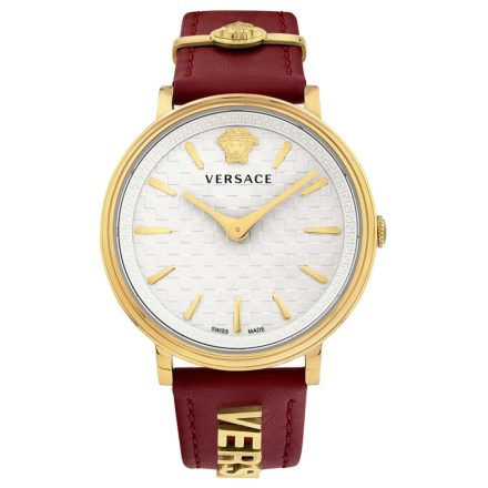 Versace V-Circle női óra karóra piros