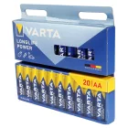 VARTA Longlife Power AA elemek, 20 darabos csomag