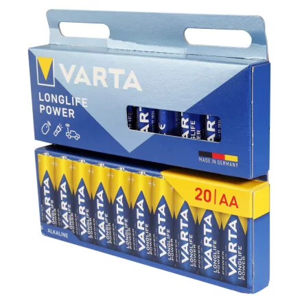 VARTA Longlife Power AA elemek, 20 darabos csomag