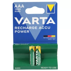 VARTA újratölthető AAA akkumulátor, 2 darabos csomag