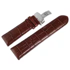 Carucci bőrszíj, 24 mm, sötétbarna 00000125