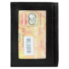 Excellanc mini pénztárca valódi bőrből, fekete 3020006-001