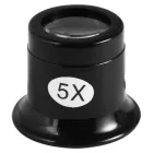 Órás nagyító, fekete, 5x nagyítás