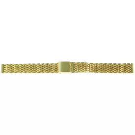 Steinmeister nemesacél óraszíj, aranyszínű, 12 mm
