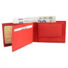 Excellanc mini pénztárca valódi bőrből, piros 3000084-008