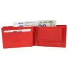 Excellanc mini pénztárca valódi bőrből, piros 3000084-008
