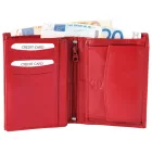 Akzent férfi pénztárca valódi bőrből, piros
