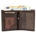 Akzent férfi pénztárca valódi bőrből, barna 3000120-002