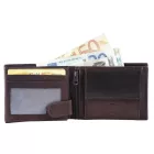 Excellanc valódi bőr pénztárca barna