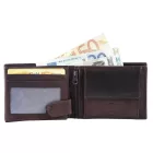 Excellanc valódi bőr pénztárca barna
