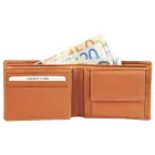 Leonardo Verrelli bőr pénztárca cognac színben, RFID