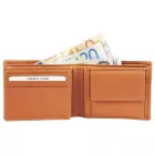 Leonardo Verrelli bőr pénztárca cognac színben, RFID