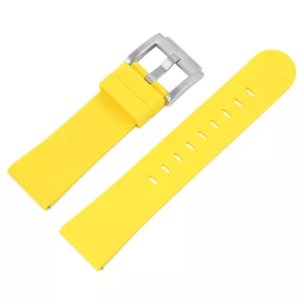 TW Steel szilikon óraszíj, sárga, 22 mm