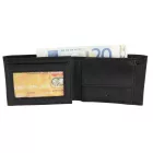 Excellanc mini pénztárca valódi bőrből, fekete 3020017-001