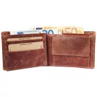 Akzent férfi pénztárca valódi bőrből, RFID-védelem, barna