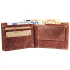 Akzent férfi pénztárca valódi bőrből, RFID-védelem, barna