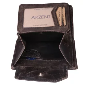Akzent férfi pénztárca bőrből, fekete