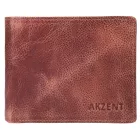 Akzent férfi pénztárca valódi bőrből, barna, RFID 3000258-002