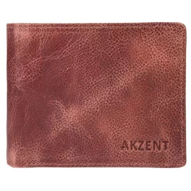   Akzent férfi pénztárca valódi bőrből, barna, RFID 3000258-002