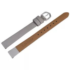   Steinmeister valódi bőr óraszíj, szürke, 12 mm 8000083-120