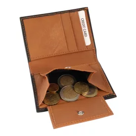 Steinmeister mini pénztárca valódi bőrből, fekete/barna