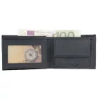 Excellanc mini pénztárca valódi bőrből, kék barna