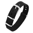 Steinmeister fekete nylon óraszíj, 16 mm