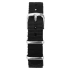 Steinmeister fekete nylon óraszíj, 16 mm