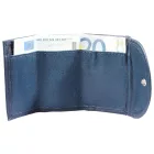 Excellanc mini pénztárca valódi bőrből, kék Druckknopfverschluss 3020004-009