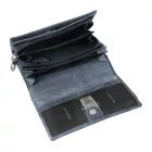 Leonardo Verrelli valódi bőr pénztárca, RFID védelemmel, sötétkék 3000436-003