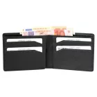 Leonardo Verrelli bőr pénztárca RFID védelemmel fekete