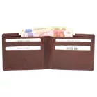 Leonardo Verrelli barna bőr pénztárca RFID védelemmel