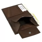 Excellanc mini pénztárca valódi bőrből, barna