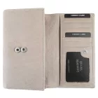 Leonardo Verrelli pénztárca RFID védelemmel, valódi bőr, szürke