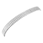 Zugarmband órákhoz, nemesacél, ezüstszínű, 12 mm