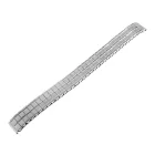 Zugarmband órákhoz, nemesacél, ezüstszínű, 12 mm