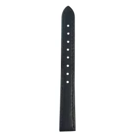Echtleder óraszíj, varrott, sötétkék, 14 mm