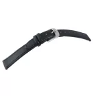 Echtleder óraszíj, varrott, sötétkék, 14 mm