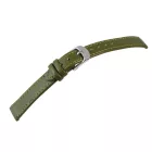 Steinmeister valódi bőrszíj, varrott, sötétzöld, 12 mm