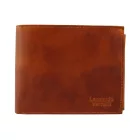 Leonardo Verrelli valódi bőr pénztárca, RFID, cognac